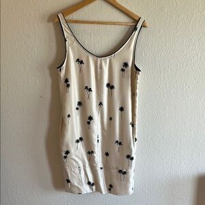 Rag & Bone Palm Tree Mini Dress, shimmery silk size 6